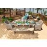 Woodard Augusta Stationary Lounge Chair - Lifestyle with Set
