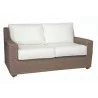 Woodard Augusta Wicker Loveseat - Angled View - Woodard Augusta Wicker Loveseat - Angled View