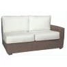 Woodard Augusta Left Arm Wicker Loveseat - Woodard Augusta Left Arm Wicker Loveseat