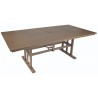 Woodard Augusta Woodlands Rectangle Dining Table - Angled