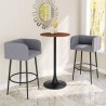 Auray Bar Table in Brown- Lifestyle 1