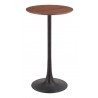 Auray Bar Table in Brown- Front View 2