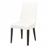 Essentials For Living Aurora Dining Chair in Alabaster and Dark Wenge - Angled