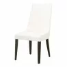 Essentials For Living Aurora Dining Chair in Alabaster and Dark Wenge - Angled - Essentials For Living Aurora Dining Chair in Alabaster and Dark Wenge - Angled