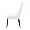 Essentials For Living Aurora Dining Chair in Alabaster and Dark Wenge - Side