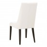 Essentials For Living Aurora Dining Chair in Alabaster and Dark Wenge - Back Angled