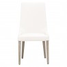 Aurora Dining Chair - Alabaster and Natural Gray - Front