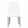 Aurora Dining Chair - Alabaster and Natural Gray - Front - Aurora Dining Chair - Alabaster and Natural Gray - Front
