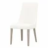 Aurora Dining Chair - Alabaster and Natural Gray - Angled - Aurora Dining Chair - Alabaster and Natural Gray - Angled