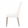 Aurora Dining Chair - Alabaster and Natural Gray - Side