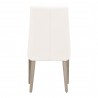 Aurora Dining Chair - Alabaster and Natural Gray - Back