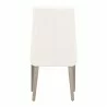 Aurora Dining Chair - Alabaster and Natural Gray - Back - Aurora Dining Chair - Alabaster and Natural Gray - Back