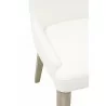 Aurora Dining Chair - Alabaster and Natural Gray - Seat Close-up - Aurora Dining Chair - Alabaster and Natural Gray - Seat Close-up