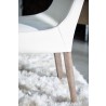 Aurora Dining Chair - Alabaster and Natural Gray - Leg Close-up