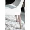 Aurora Dining Chair - Alabaster and Natural Gray - Leg Close-up - Aurora Dining Chair - Alabaster and Natural Gray - Leg Close-up