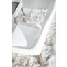 Aurora Dining Chair - Alabaster and Natural Gray - Top Angle - Aurora Dining Chair - Alabaster and Natural Gray - Top Angle