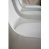 Aurora Dining Chair - Alabaster and Natural Gray - Seat Close-up - Aurora Dining Chair - Alabaster and Natural Gray - Seat Close-up
