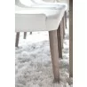 Aurora Dining Chair - Alabaster and Natural Gray - Leg Close-up - Aurora Dining Chair - Alabaster and Natural Gray - Leg Close-up