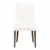 Aurora Dining Chair - Alabaster and Walnut - Front - Aurora Dining Chair - Alabaster and Walnut - Front