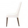 Aurora Dining Chair - Alabaster and Walnut - Side