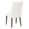 Aurora Dining Chair - Alabaster and Walnut - Back Angled - Aurora Dining Chair - Alabaster and Walnut - Back Angled