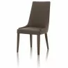 Aurora Dining Chair - Dark Umber and Dark Wenge - Angled - Aurora Dining Chair - Dark Umber and Dark Wenge - Angled