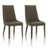 Aurora Dining Chair - Dark Umber and Dark Wenge - Set of 2 - Aurora Dining Chair - Dark Umber and Dark Wenge - Set of 2