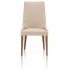 Aurora Dining Chair - Flaxen and Walnut - Front