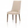 Aurora Dining Chair - Flaxen and Walnut - Angled