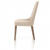 Aurora Dining Chair - Flaxen and Walnut - Side
