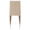 Aurora Dining Chair - Flaxen and Walnut - Back View