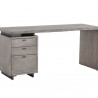Sunpan Lewis Desk Grey - Front Side Angle
