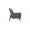 Azzurro Avalon Club Chair In Matte Charcoal Aluminum With Lava Gray All-Weather Rope - Side - Azzurro Avalon Club Chair In Matte Charcoal Aluminum With Lava Gray All-Weather Rope - Side