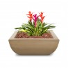 The Outdoor Plus Avalon GFRC Planter Bowl Chestnut
