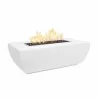 The Outdoor Plus 48" X 28" Avalon Powder Coat Fire Pit - 15” Tall - Match Lit - The Outdoor Plus 48" X 28" Avalon Powder Coat Fire Pit - 15” Tall - Match Lit