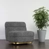 Sunpan Florin Swivel Lounge Chair - Nash Zebra - Lifestyle - Sunpan Florin Swivel Lounge Chair - Nash Zebra - Lifestyle