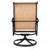 Woodard Avondale Sling Swivel Dining Arm Chair - Back