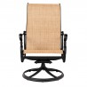 Woodard Avondale Sling Swivel Dining Arm Chair - Front