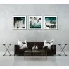 Whiteline Modern Living Maia 3-Piece 28"x28" (each) Canvas Wall Art in Black PS Frame - Lifestyle - Whiteline Modern Living Maia 3-Piece 28"x28" (each) Canvas Wall Art in Black PS Frame - Lifestyle