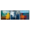 Whiteline Modern Living Terra 3-Piece 28"x28" (each) Canvas Wall Art With Black PS Frame
