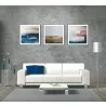 Whiteline Modern Living Isla 3-Piece 28"x28" (each) Canvas Wall Art With Black PS Frame - Lifestyle - Whiteline Modern Living Isla 3-Piece 28"x28" (each) Canvas Wall Art With Black PS Frame - Lifestyle