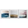 Whiteline Modern Living Isla 3-Piece 28"x28" (each) Canvas Wall Art With Black PS Frame - Whiteline Modern Living Isla 3-Piece 28"x28" (each) Canvas Wall Art With Black PS Frame