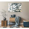 Whiteline Modern Living Irena 3-Piece 48"x28" (each) Canvas Wall Art With Black PS Frame - Lifestyle