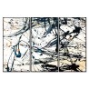 Whiteline Modern Living Irena 3-Piece 48"x28" (each) Canvas Wall Art With Black PS Frame