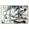 Whiteline Modern Living Irena 3-Piece 48"x28" (each) Canvas Wall Art With Black PS Frame - Whiteline Modern Living Irena 3-Piece 48"x28" (each) Canvas Wall Art With Black PS Frame