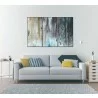 Whiteline Modern Living Yoli 3-Piece 48"x28" (each) Canvas Wall Art With Black PS Frame - Lifestyle - Whiteline Modern Living Yoli 3-Piece 48"x28" (each) Canvas Wall Art With Black PS Frame - Lifestyle