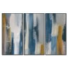Whiteline Modern Living Indie 3-Piece 48"x28" (each) Canvas Wall Art With Black PS Frame