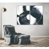 Whiteline Modern Living Nero 2-Piece 40"x60" (each) Canvas Wall Art With Black PS Frame - Lifestyle