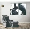 Whiteline Modern Living Nero 2-Piece 40"x60" (each) Canvas Wall Art With Black PS Frame - Lifestyle - Whiteline Modern Living Nero 2-Piece 40"x60" (each) Canvas Wall Art With Black PS Frame - Lifestyle