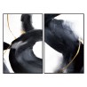 Whiteline Modern Living Nero 2-Piece 40"x60" (each) Canvas Wall Art With Black PS Frame